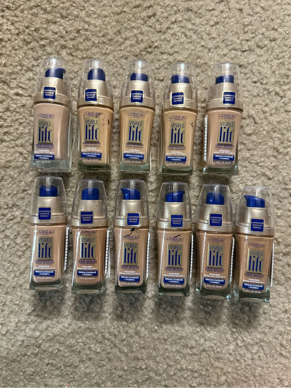 L’Oréal Paris Visible Lift Serum Sunscreen SPF 17 (Bundle of 11)
